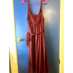 *brand new* midi wrap dress with pockets